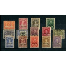 COLONIAS ESPAÑOLAS CABO JUBY 1926 Yv. 24/37 SERIE COMPLETA DE ESTAMPILLAS NUEVAS CON GOMA ALGO TONALIZADA 75 EUROS CRUZ ROJA