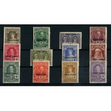 COLONIAS ESPAÑOLAS SAHARA 1926 Yv. 13/24 SERIE COMPLETA DE ESTAMPILLAS MINT !! CRUZ ROJA RARA 70 EUROS