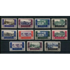 COLONIAS ESPAÑOLAS MARRUECOS 1948 Yv. 360/70 SERIE COMPLETA DE ESTAMPILLAS MINT FAUNA TRENES BARCOS