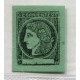 ARGENTINA 1865 GJ 5 CORRIENTES COLOR VERDE AZULADO ESTAMPILLA NUEVA CON GOMA DE LUJO PRACTICAMENTE MINT TIPO 8 DE LA PLANCHA U$ 247