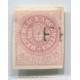 ARGENTINA 1862 GJ 07 ESCUDITO MUY BONITO EJEMPLAR CON MATASELLO FRANCA SANTIAGO DEL ESTERO