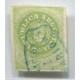 ARGENTINA 1862 GJ 08 ESCUDITO COLOR VERDE AMARILLO CLARO 