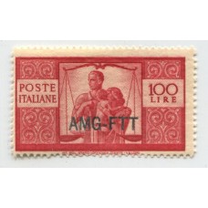 ITALIA OCUPACION ALIADA DE TRIESTE 1949 Yv. 59 ESTAMPILLA NUEVA MINT VALOR FINAL DE LA SERIE 87,50 EUROS
