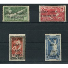 COLONIAS FRANCESAS GRAND LIBAN 1924 SERIE COMPLETA DE ESTAMPILLAS NUEVAS CON GOMA MUY BUENA CALIDAD DEPORTES OLIMPICOS 120 EUROS