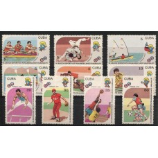 CUBA 1990 Yv 3080/9 SERIE COMPLETA DE ESTAMPILLAS MINT DEPORTES