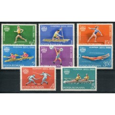 DEPORTES OLYMPICOS SERIE COMPLETA DE ESTAMPILLAS MINT RUMANIA