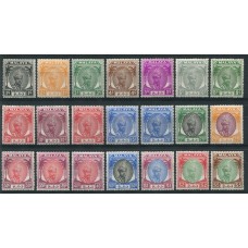 COLONIAS INGLESAS PAHANG MALAYA Yv. 41/60 SERIE COMPLETA NUEVA 100 Euros RARA