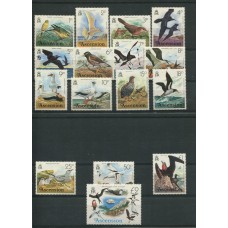 COLONIAS INGLESAS ASCENSION Yv. 197/212 SERIE COMPLETA MINT AVES FAUNA