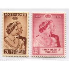 COLONIAS INGLESAS TRINIDAD y TOBAGO 1948 SERIE COMPLETA DE ESTAMPILLAS NUEVAS MINT