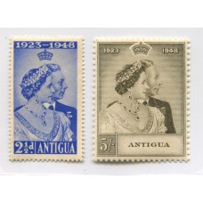 COLONIAS INGLESAS ANTIGUA 1948 SERIE COMPLETA DE ESTAMPILLAS NUEVAS MINT