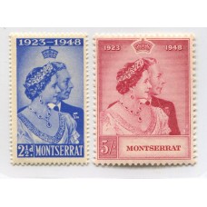 COLONIAS INGLESAS MONTSERRAT 1948 SERIE COMPLETA DE ESTAMPILLAS NUEVAS MINT