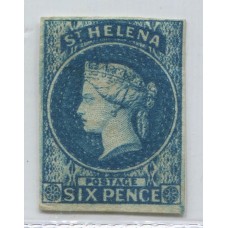 COLONIAS INGLESAS SANTA HELENA 1856 Yv. 1 ESTAMPILLA NUEVA, HERMOSA Y MUY RARA 750 Euros