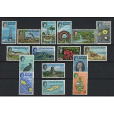 COLONIAS INGLESAS St. CHRISTOPHER NEVIS ANGUILLA 1963 Yv. 159/74 SERIE COMPLETA DE ESTAMPILLAS NUEVAS MINT, HERMOSA CALIDAD FLORES FARO AVES PAJAROS 30 EUROS