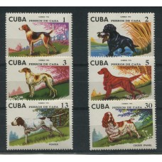 CUBA 1976 Yv. 1904/9 SERIE COMPLETA DE ESTAMPILLAS MINT PERROS