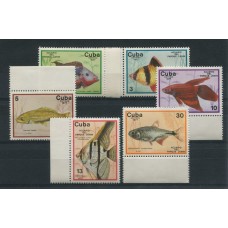 CUBA 1977 Yv. 1993/8 SERIE COMPLETA DE ESTAMPILLAS MINT FAUNA MARINA PECES