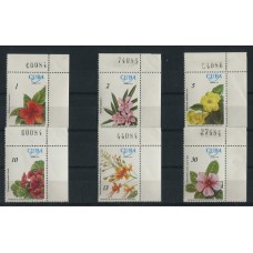 CUBA 1977 Yv. 2006/9 + AEREOS 256/7 SERIE COMPLETA DE ESTAMPILLAS MINT FLORES