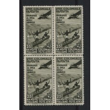 COLONIAS ITALIANAS 1934 EMISIONES GENERALES AEREO 30 EN CUADRO MINT !!! MUY RARA PIEZA 280 Euros