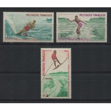 COLONIAS FRANCESAS POLINESIA 1971 Yv. 86/8 SERIE COMPLETA DE ESTAMPILLAS MINT 43 EUROS
