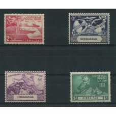 COLONIAS INGLESAS GIBRALTAR 1949 SERIE COMPLETA DE ESTAMPILLAS NUEVAS MINT