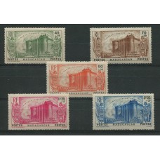 COLONIAS FRANCESAS MADAGASCAR 1939 Yv. 209/13 SERIE COMPLETA DE ESTAMPILLAS NUEVAS CON GOMA 50 EUROS