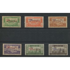 COLONIAS FRANCESAS LIBANO 1944 SERIE COMPLETA DE ESTAMPILLAS NUEVAS CON GOMA MUY BUENA CALIDAD CORREO AEREO 180 EUROS