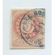 ARGENTINA 1864 GJ 15 ESTAMPILLA ESCUDITO "C" ESTRECHA U$ 33