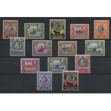 COLONIAS INGLESAS KENYA UGANDA TANGANYIKA 1935 YV. 33/46 SERIE COMPLETA DE ESTAMPILLAS NUEVAS CON GOMA MUY BUENA CALIDAD 400 EUROS RARA