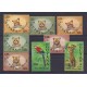 GUYANA SERIE COMPLETA MINT PAJAROS AVES FELINOS FAUNA