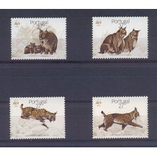 PORTUGAL SERIE COMPLETA MINT FAUNA FELINOS WWF