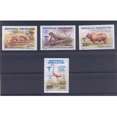 REPUBLICA DOMINICANA SERIE COMPLETA MINT FAUNA AVES