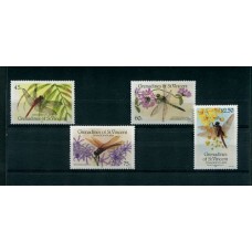 ST.VINCENT GRENADINES INSECTOS FLORES SERIE COMPLETA MINT