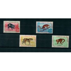 FAUNA SALVAJE ECUADOR SERIE COMPLETA DE ESTAMPILLAS MINT