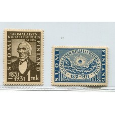 FINLANDIA 1931 Yv. 159/60 SERIE COMPLETA DE ESTAMPILLAS NUEVAS CON GOMA 23 Euros