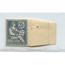 FRANCIA 1902 Yv. 127 ESTAMPILLA MINT MAGNIFICA CALIDAD CON BORDE DE HOJA LUJO 400 EUROS