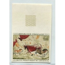 FRANCIA 1968 Yv. 1555a ESTAMPILLA NUEVA MINT PINTURA VARIEDAD SIN DENTAR MUY RARA 110 EUROS