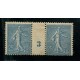 FRANCIA 1903 Yv. 132 MUY LINDA Y RARA ENTRECINTA (MILLESIMES) ESTAMPILLAS NUEVAS 265 EUROS