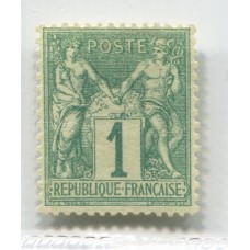 FRANCIA 1876 Yv. 061 MUY BUEN SELLO NUEVO CON GOMA HERMOSO DE LUJO 200 Euros