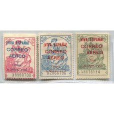 ESPAÑA 1937 Yv. A162, 162B, 163 ESTAMPILLAS NUEVAS € 43