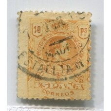 ESPAÑA 1909 YV. 254 ESTAMPILLA USADA  € 27 