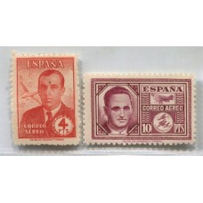 ESPAÑA 1945 Yv. A 231/2  SERIE  AEREA NUEVA MINT   € 60 EDIFIL  € 78