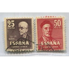 ESPAÑA 1947 Yv. A 236/7  SERIE  AEREA    € 70  EN  EDIFIL  € 99