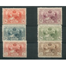 ESPAÑA 1907 Yv. 236/41 ESTAMPILLAS NUEVAS MINT DE LUJO RARA SERIE COMPLETA ORIGINAL YA QUE SIEMPRE SE ENCUENTRAN LAS REIMPRESIONES  € 100