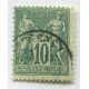 FRANCIA 1876 Yv. 076 MUY BUENA ESTAMPILLA USADA 280 EUROS