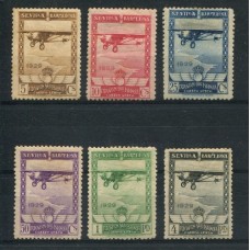 ESPAÑA 1929 Yv. AEREO 31/6 ESTAMPILLAS NUEVAS CON GOMA SERIE COMPLETA 110 EUROS