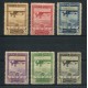 ESPAÑA 1929 Yv. AEREO 31/6 ESTAMPILLAS NUEVAS CON GOMA SERIE COMPLETA 110 EUROS