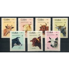 CUBA 1973 Yv. 1679/85 FAUNA SERIE COMPLETA DE ESTAMPILLAS MINT