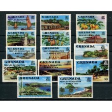 GRENADA TURISMO FRUTAS SERIE COMPLETA DE ESTAMPILLAS MINT