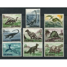 DINOSAURIOS SAN MARINO SERIE COMPLETA DE ESTAMPILLAS MINT