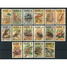 SOLOMON REPTILES FAUNA SERIE COMPLETA DE ESTAMPILLAS MINT