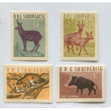 FAUNA ALBANIA SERIE COMPLETA DE ESTAMPILLAS MINT